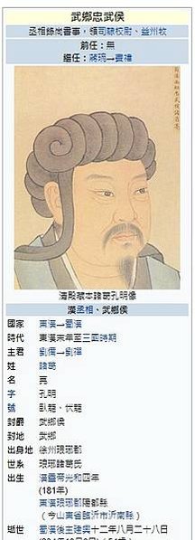 諸葛亮諸葛武侯-孔明廟-忠臣與智者之代表/靈隱寺/諸葛亮（1