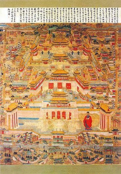 明代朱邦《北京宮城圖》對權力的想像-宮城圖，是待漏圖。待漏圖