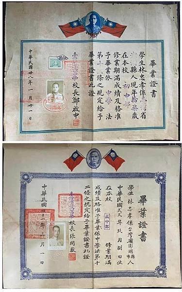 畢業證書/新竹市南寮國小創立於西元1918年100周年校慶，