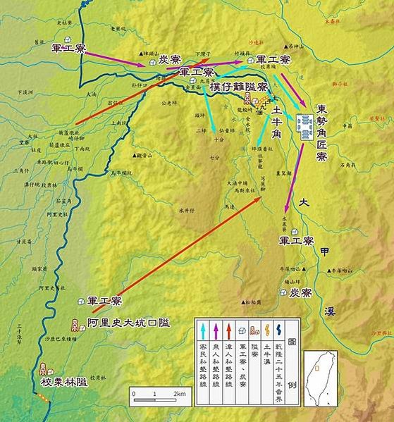 林爽文事件1787 年清代民變的脈絡，清廷在臺灣實施的「三層