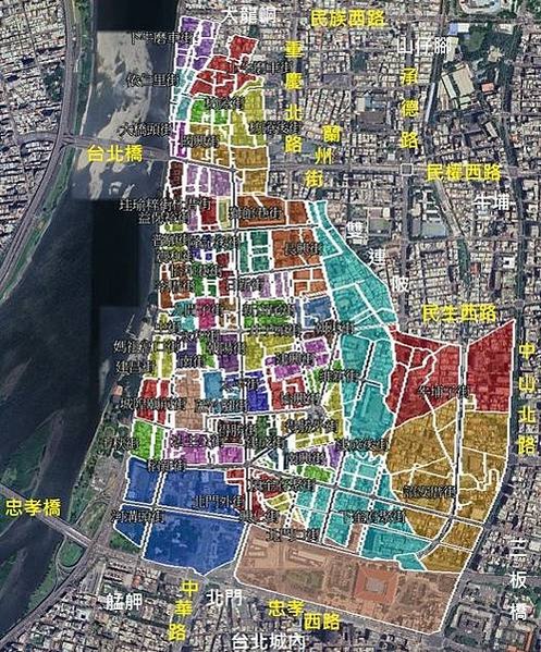 大稻埕範圍多大-在1904~1922年間是一行政區，此為19