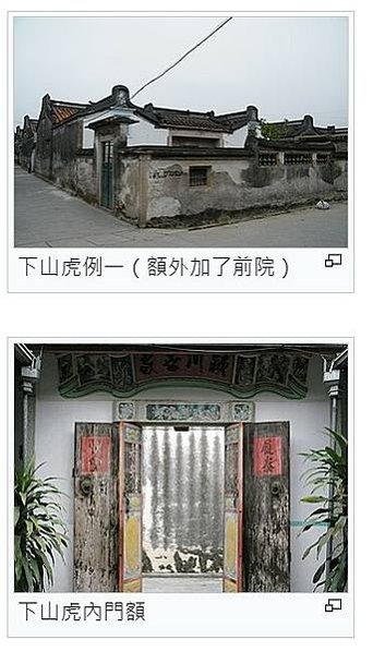 三合院/下山虎-潮汕地區民居有「下山虎」、「四點金」、「百鳥