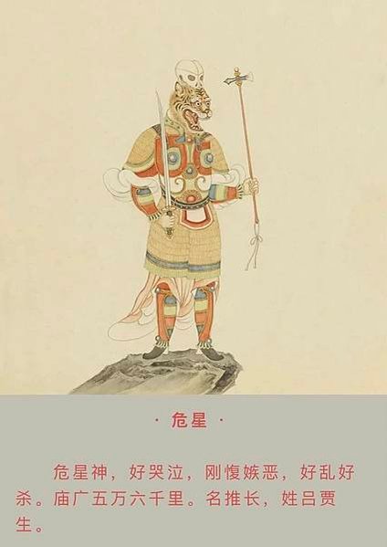 《五星二十八宿神形圖》丁觀鵬/「二十八宿」 ， 源於道教文化