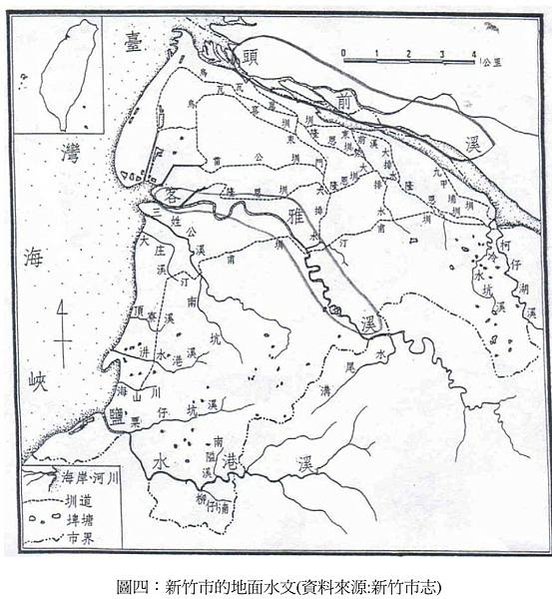 新竹市汀甫圳引頭前溪水，流經十八尖山、香山入海，目前仍肩負重