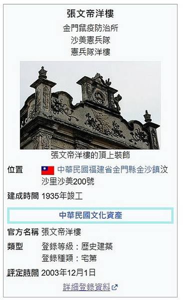 張文帝洋樓-歷史建築-1935年完工/張文帝（1897-19
