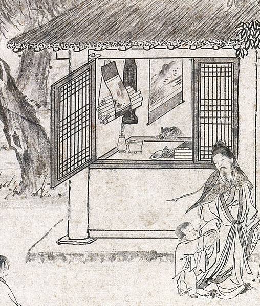 貓畫/馬遼《歸去來辭圖》馬遼與李在、夏芷合作《歸去來辭圖》的