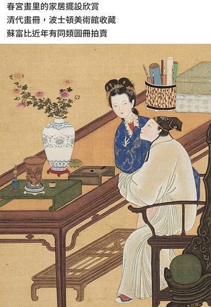 春宮圖/古代行房圖/殷奇《春宮圖冊》/A片/「妻不如妾，妾不