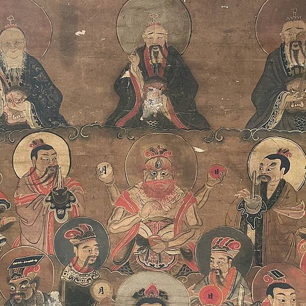 諸神圖/總真圖/《中國諸神體系》/灶君司命、城隍，土地、財神