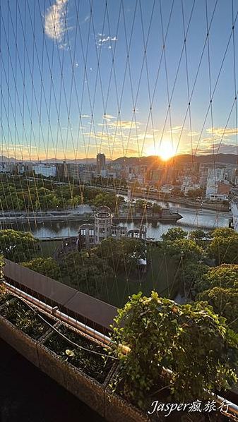 【廣島景點】廣島紙鶴塔折紙鶴祈求世界和平，展望台眺望廣島夕陽