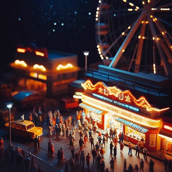 🎢夜間遊樂園-Night Amusement Park #A