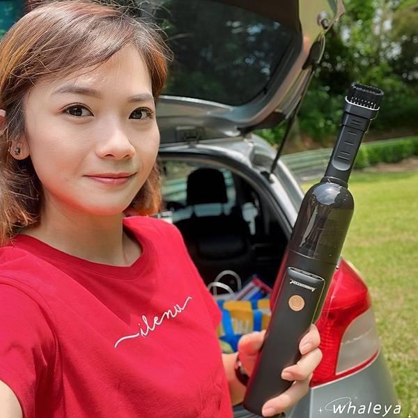 好物視角｜安伯特旋轉手持無線車用吸塵器，輕巧好收納，吸、充、