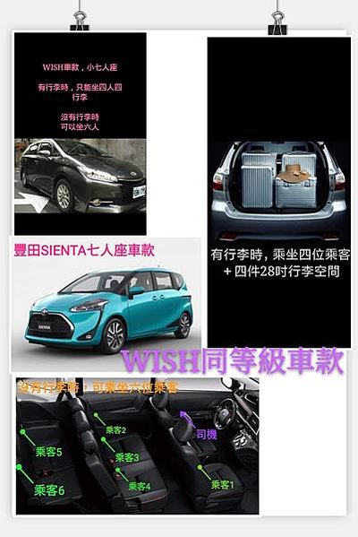 WISH+SIENTA 同等級車款