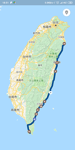 一個人心血來潮說走就走的四天三夜環島之旅-四極點環島