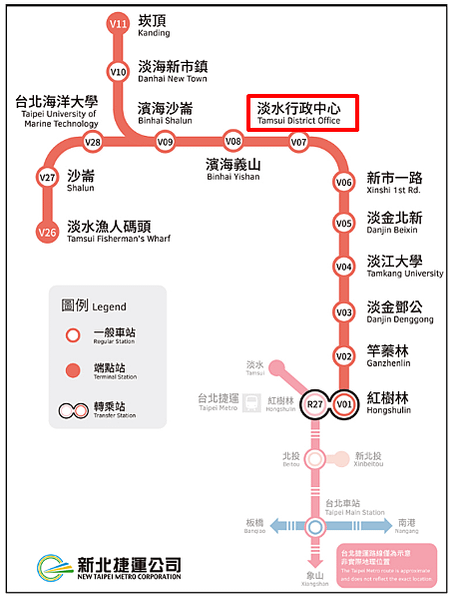 淡海輕軌淡水行政中心站，附近超級多吃的，生活機能非常方便。