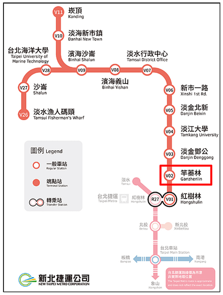  輕軌地圖上的竿蓁林站│黃小腹雜記