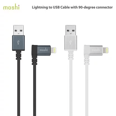 Moshi Lightning To USB 90°彎頭(1.5M)充電傳輸線