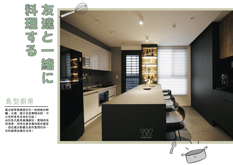【空間規劃】從「習慣」 來看自己適合什麼樣的廚房！｜九木住宅