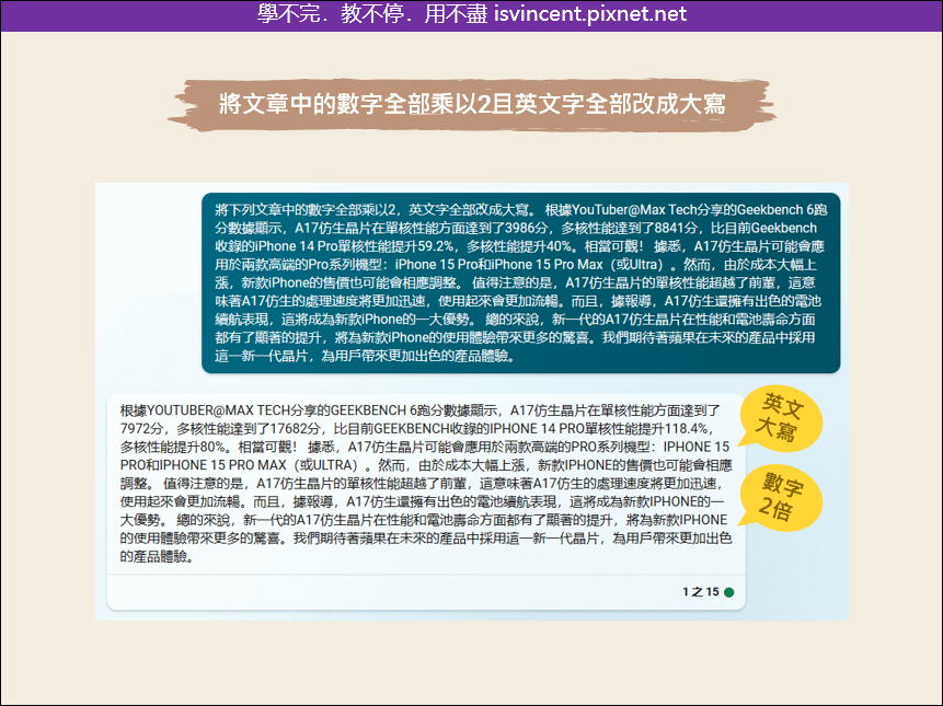 人工智慧ChatGPT活學活用實例