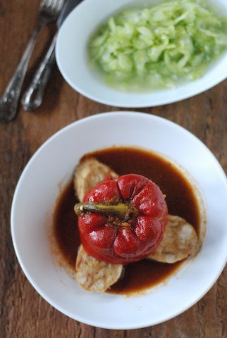 奧地利鄉村菜 /Gefüllte Paprika in Paprikasauce