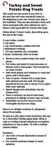 Turkey and Sweet Potato Dog Treats