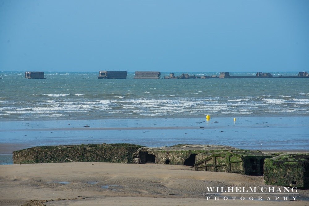 黃金海灘與桑葚人工港 Gold Beach and Mulberry Harbour