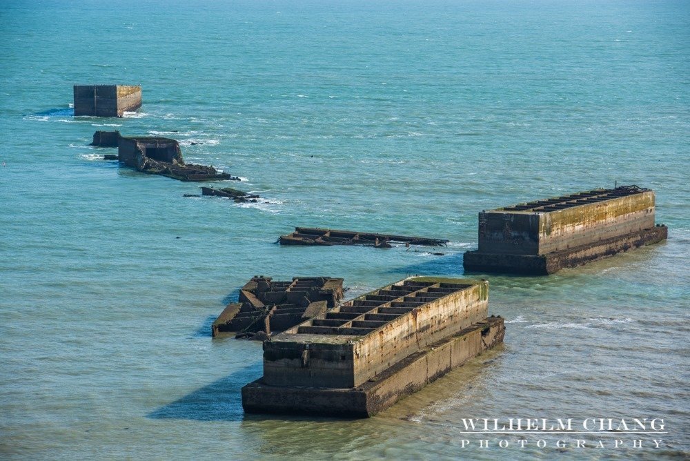 黃金海灘與桑葚人工港 Gold Beach and Mulberry Harbour