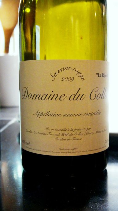 Domaine de Collier « La Ripaille », Saumur, 2009