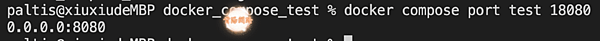 docker compose port test 18080