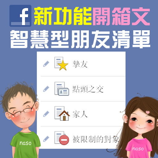 【Facebook新功能】智慧型朋友清單-開箱文