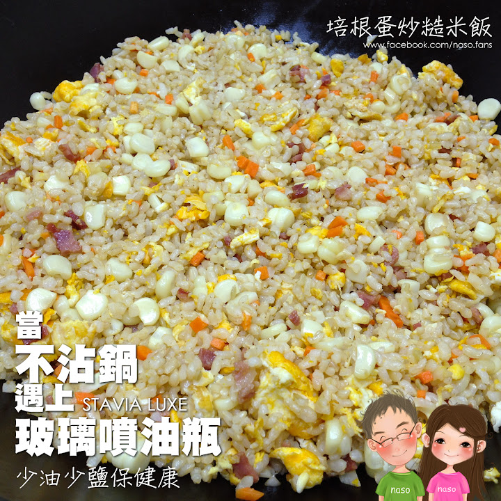 【naso簡易食譜】鮭魚炒飯 (有噴油瓶炒飯更輕鬆)