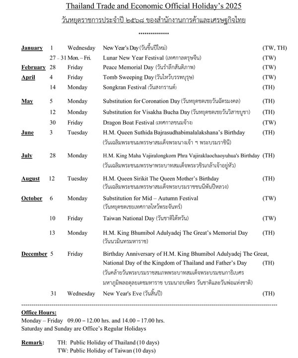泰國貿易經濟辦事處2025年假日表.jpg