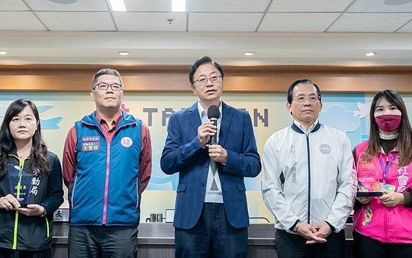 桃園市政府 張善政市長、蘇俊賓、王明鉅副市長、詹榮鋒秘書長：