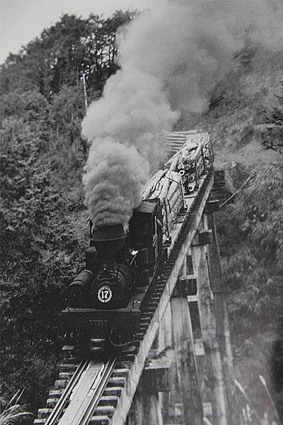 奮起湖車站/1920阿里山火車/110年前清代鋼軌仍在用