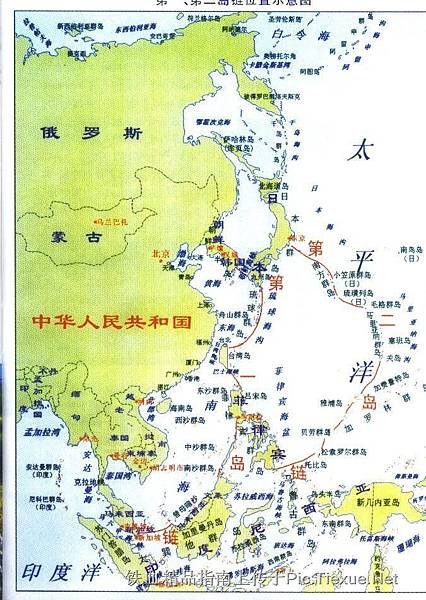 第一島鏈+第二島鏈+第三島鏈+防中 日將駐軍西南群島/在未經