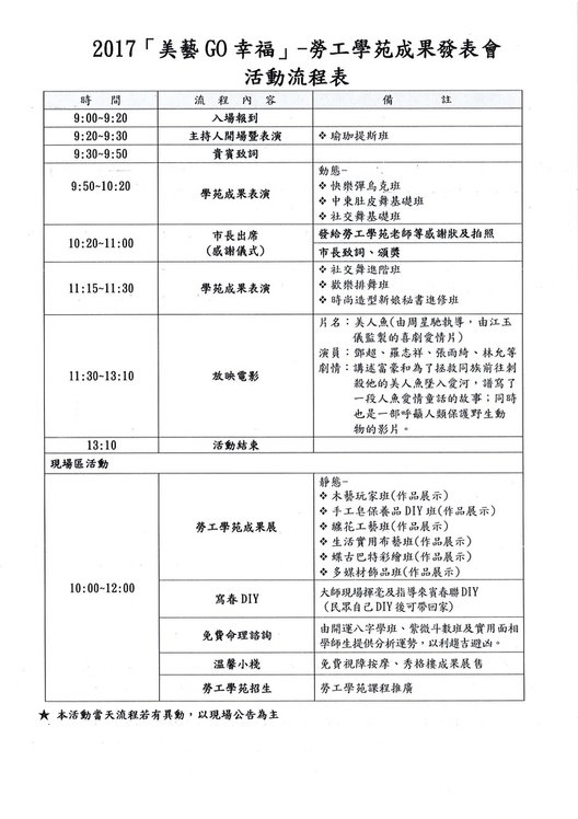 臺南市政府勞工局-2017『美藝GO幸福』勞工學苑成果發表會活動1.jpg