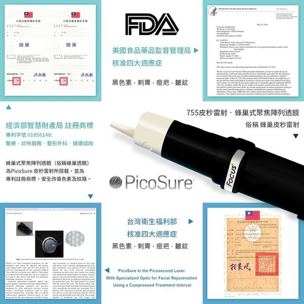 PicoSure755皮秒雷射蜂巢式聚焦陣列透鏡蜂巢透鏡皮秒雷射蜂巢皮秒雷射雀斑曬斑除斑痘疤毛孔細紋黑色素好膚質復原台灣fda認證美國食品藥物管理局10.jpg