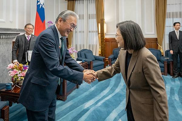 接見「日華懇」會長　蔡英文總統盼臺日持續在各領域深化夥伴關係