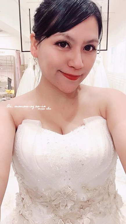 【桃園婚紗】棉花糖女孩婚紗試穿紀錄~桃園中壢艾格斯婚紗禮服殿