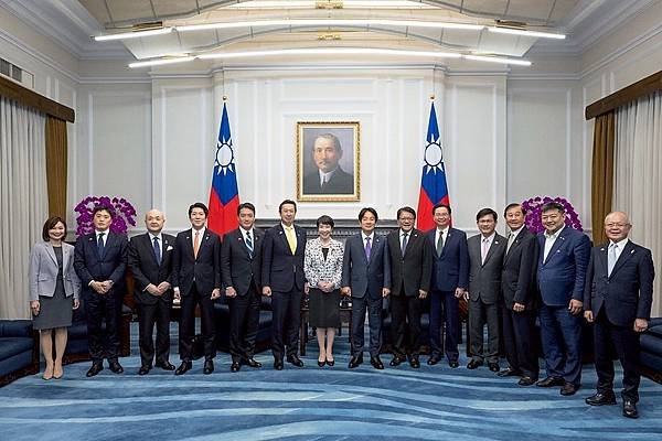 賴清德總統接見日本前經濟安全保障擔當大臣高市早苗眾議員　盼臺