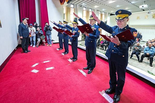 桃園市警察局新任分局長暨大隊長交接典禮　張善政市長期勉帶給市