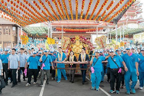 臺北母娘文化季保民遶境嘉年華　蔡英文總統：繼續團結努力讓臺灣