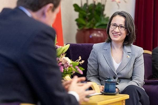 蕭美琴副總統接見英國杜耿涵下議員　感謝長期支持臺灣　盼民主國