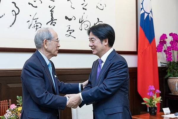 賴清德總統接見日本台灣交流協會大橋光夫會長　盼共同撐起「民主