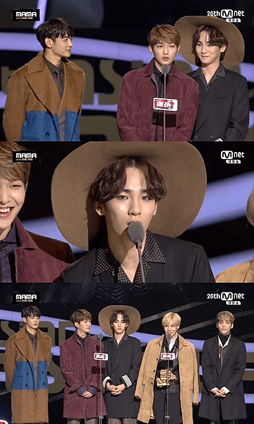 151202 MAMA-最佳dance表演獎男團：SHINee！3