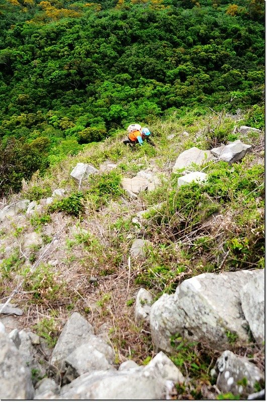 虎頭山登山途中崩塌地形 3