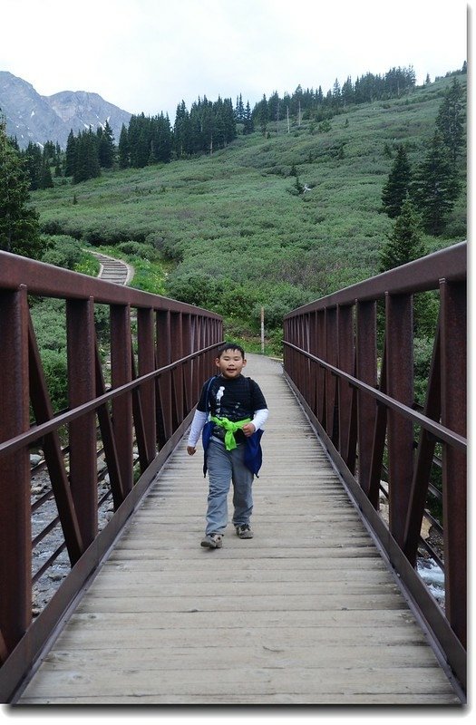 This bridge crossing the creek in Stevens Gulch