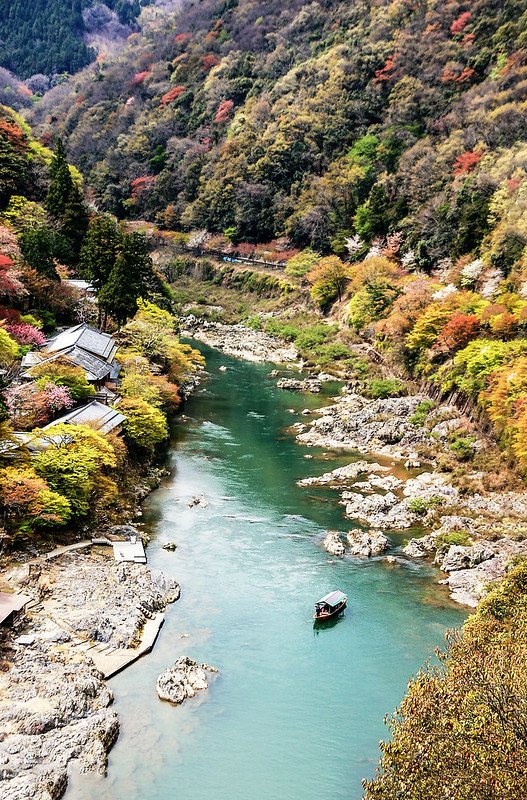 展望台俯瞰大堰川峽谷 4