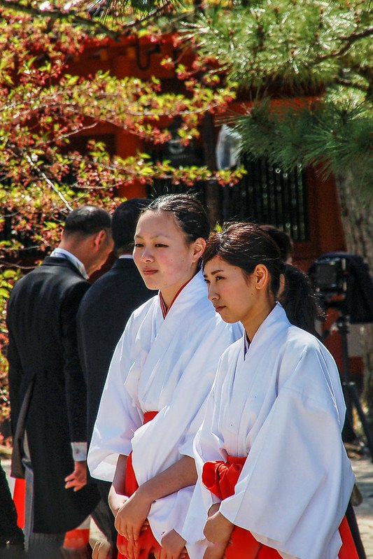 巫女--日本神社中輔助神職的女性工作人員