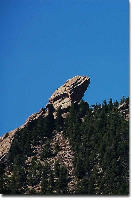 The view of Devils Thumb from  Fern Canyon trail 5