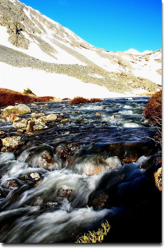 Outlet of Glacier lake